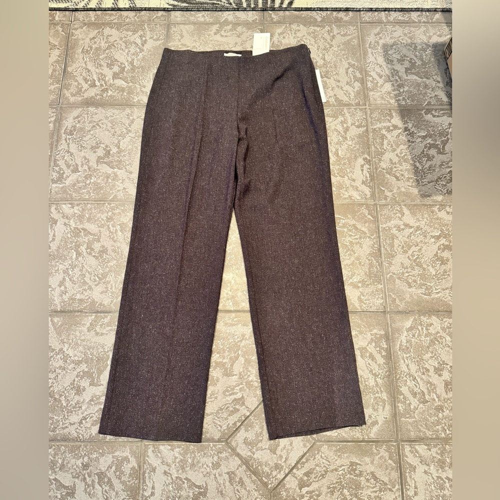 Coldwater Creek Pants Womens 4 Mini NWT Tweed Holly Classic Fit Side Zip Career